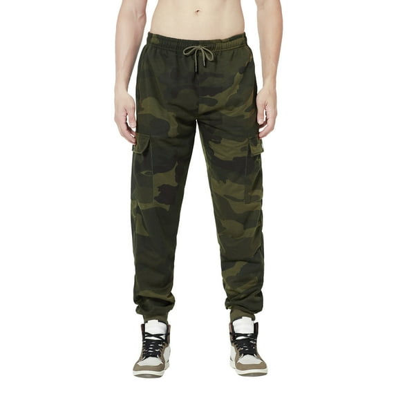 Vedolay Pants for Men Solid Casual Multiple Pockets Outdoor Fitness Pants Trousers A,M