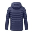 thumbnail image 1 of Vedolay Parka Jacket Men Fashion Plus Size Cold Weather Outwear Thicken Jackets Blue,3XL, 1 of 5