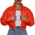 thumbnail image 1 of Vedolay Parka Jacket Women 2023 Business Work Fall Coat Fashion Fall Coat Watermelon Red,XL, 1 of 5