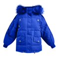 thumbnail image 1 of Vedolay Parka Jacket Women 2023 Fall Coat Jacket Coat Open Front Cardigan Blue,L, 1 of 3