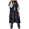 thumbnail image 1 of Vedolay Parka Jacket Women Open-Front Cardigan Coat Solid Color Coats for Women 2023 Black,3XL, 1 of 5