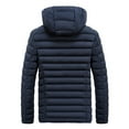 thumbnail image 1 of Vedolay Parka Jackets Coat for Men Solid Color Causal Winter Warm Thicken Overcoat Blue,2XL, 1 of 5