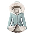 thumbnail image 1 of Vedolay Parka Jackets Coat for Women Casual Loose Fall Coat for Women Jacket Blue,2XL, 1 of 5
