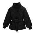 thumbnail image 1 of Vedolay Parka Jackets Coat for Women Long Coat Warm Lapel Trench Jacket Cardigan Long Slim Overcoat Black,L, 1 of 4