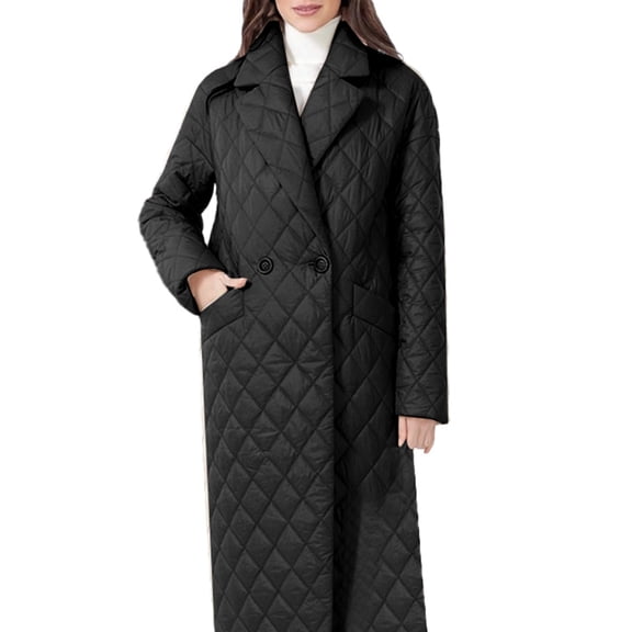 Vedolay Parka Jackets Coat for Women Solid Business Winter Coat Fall Coat Jacket Coat Black,S