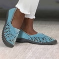 thumbnail image 1 of Vedolay Platform Loafers Women's Lug Sole Slip On Low Heel Platform Penny Loafers,Light Blue 8.5, 1 of 3