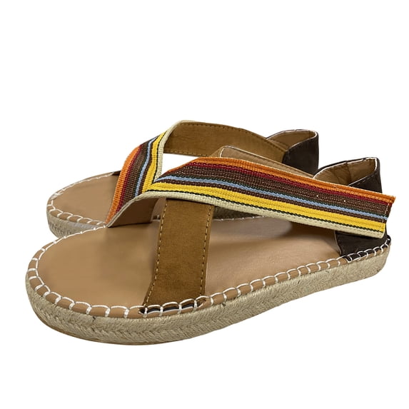 Vedolay Platform Sandals Women Womens Wedge Sandals Peep Toe Slip On Backless Platform Sandal Shoes,Multicolor 7.5