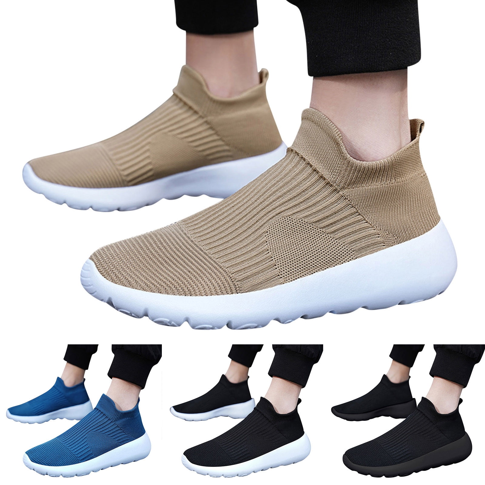 Vedolay Platform Sneakers for Men Mens Shoes Flat Nurse 