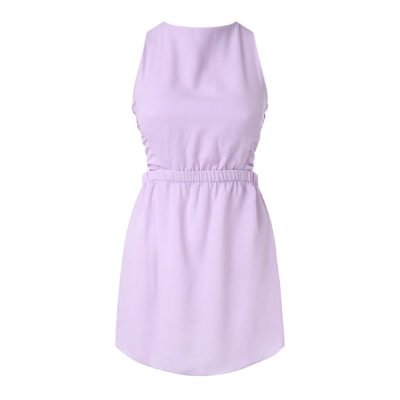 Vedolay Plus Size Formal Dresses For Women Women's Spaghetti Straps Split Hem Sleeveless Zipper Bodycon Midi Dress,PP1 M