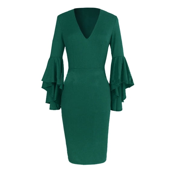 Vedolay Plus Size Formal Dresses For Women Women's Summer Formal Boho Sundress Polka Dot Spaghetti Strap V-Neck Flowy Midi Dresses,Green XXL