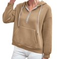 thumbnail image 1 of Vedolay Plus Size Sweatshirts for Women Fashion 2023 Printed Long Sleeve Hoodie Sweater Zip up Jacket Khaki,L, 1 of 5
