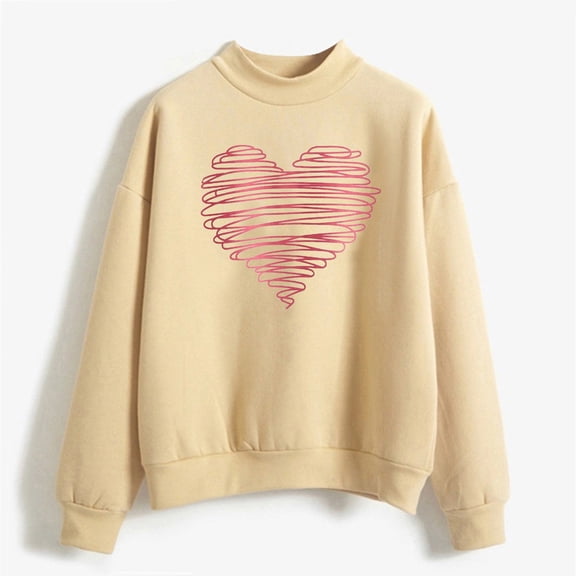 Vedolay Plus Size Tops Hoodies for Women Oversized Sweatshirts Pullover Hoodies Sweaters Long Sleeve with Pockets,Khaki S