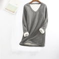 thumbnail image 1 of Vedolay Plus Size Tops Women's Long Sleeve Sweatshirts Crewneck Casual Loose Fall Clothes,Gray 5XL, 1 of 3