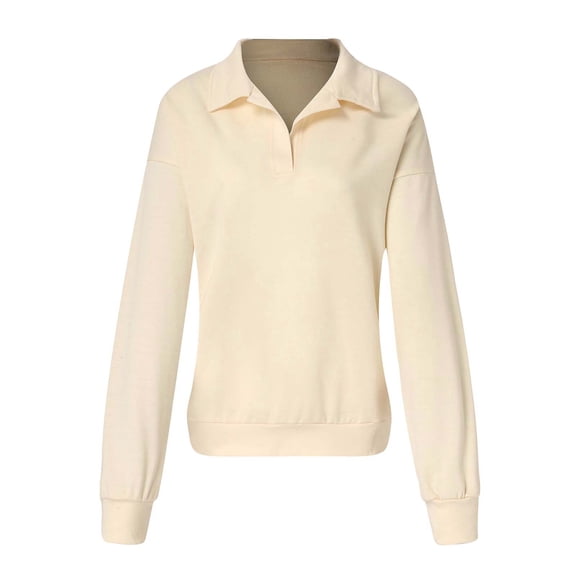 Vedolay Plus Size Tops for Women Womens Tops 2023 Fall Long Sleeve Loose Pullover Casua Solid Crewneck Sweatshirts,A L