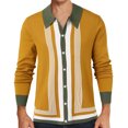 thumbnail image 1 of Vedolay Polo Shirt for Men Pullover Tee Shirts Blouse 2023 Yellow,3XL, 1 of 5
