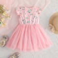 thumbnail image 1 of Vedolay Princess Dress Girls Classy Vintage Floral Swing Kids Party Dresses,Pink 3-4 Years, 1 of 5