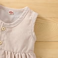 thumbnail image 1 of Vedolay Princess Dress Girls Dresses Ruffle Sleeve Swiss Dot Casual A-Line Twirly Skater Party Dress,Beige 2-3 Years, 1 of 5