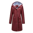 thumbnail image 1 of Vedolay Raincoat Women Zip Up Button Anorak Jacket with Pockets A,XL, 1 of 4