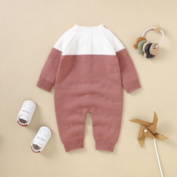 Vedolay Rompers for Boys Jumpsuit Fashion Active Character Clothes for Big Boy Winter Clothing for Little Kids,Pink 6-9 Months