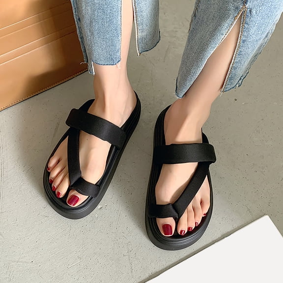 Vedolay Sandals for Women Casual Summer Wedge Sandals for Women Summer Comfortable Walking Ankle Strap Buckle Shoes,Brown 6.5