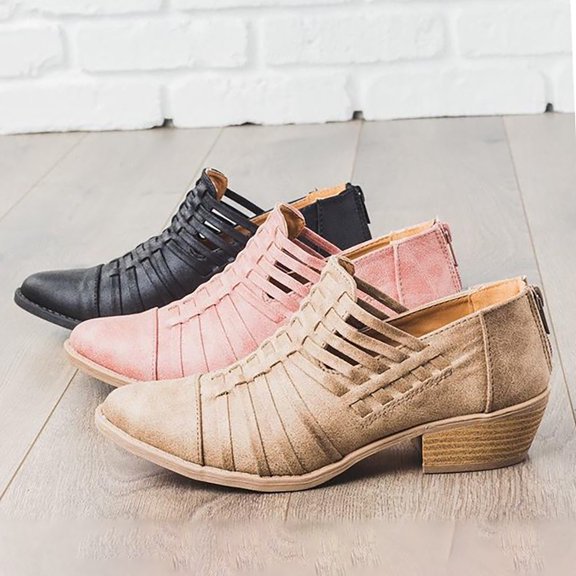 Vedolay Sandals for Women Casual Summer Womens Sandals Casual Summer Gladiator Clip Toe Strappy Flat Sandals,Black 9