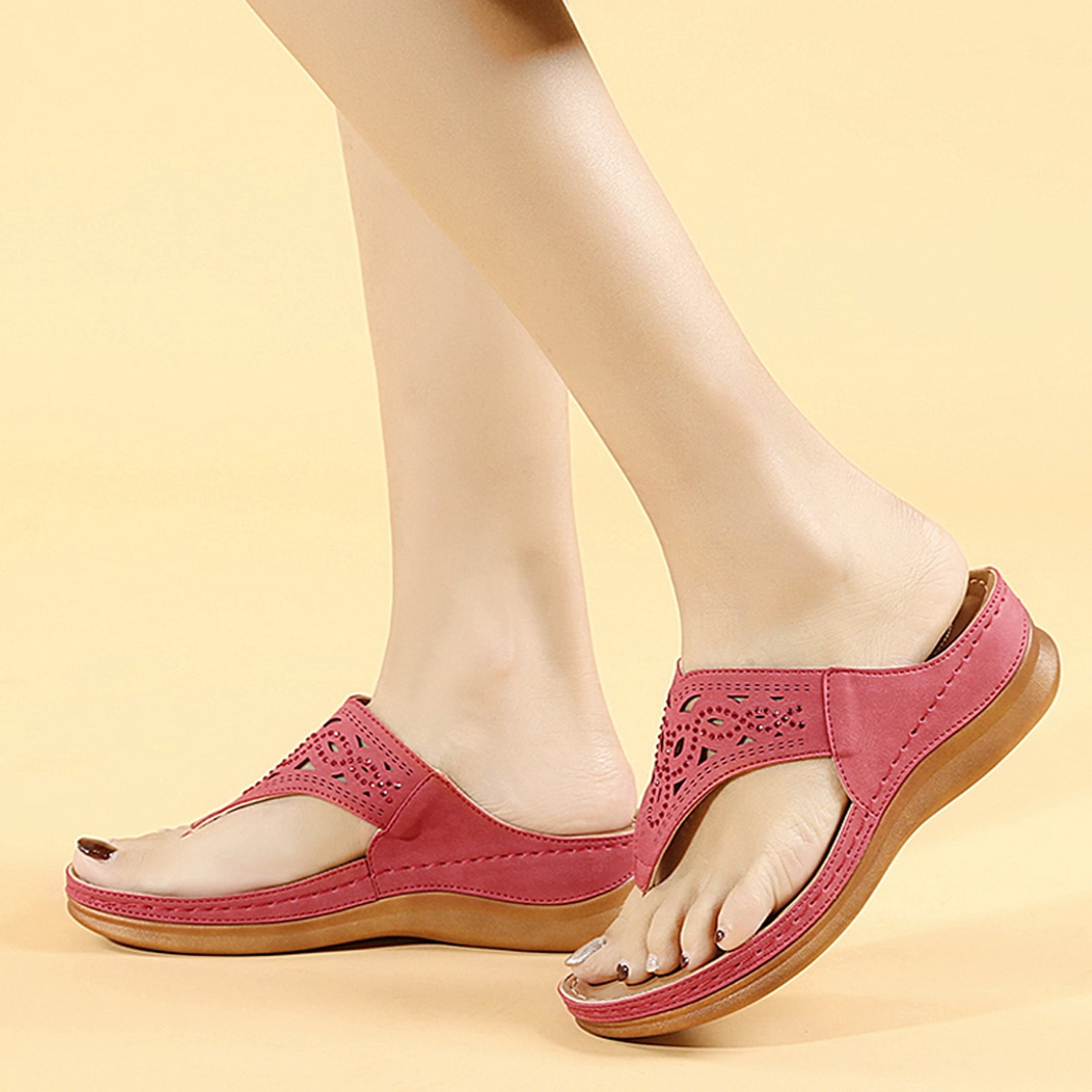 Glitter low online wedge sandals