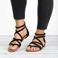 thumbnail image 1 of Vedolay Sandals for Women Women's Comfort Slides Lightweight Flat Sandals Cute Slip On Casual Walking Sandals,Black 8.5, 1 of 5