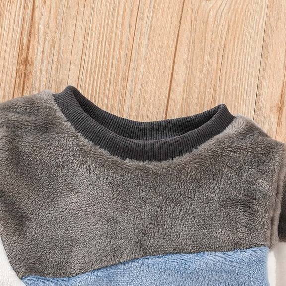 Vedolay Sets for Boys Pants Set - 2 Piece Long Sleeve Graphic Top and Pants For Little Boys and Toddlers,Blue 4-5 Years