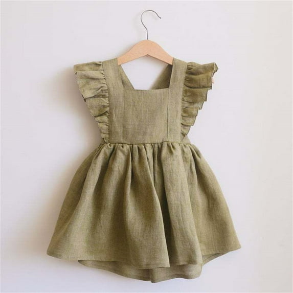 Vedolay Shirt Dress Kids Pageant Flower Girl Dress Little Girls Party Wedding Formal Dresses,Green 2-3 Years
