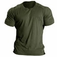 thumbnail image 1 of Vedolay Shirt For Men Men's Regular-Fit Short-Sleeve Crewneck Pocket T-Shirt,Green M, 1 of 5