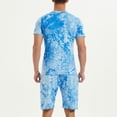 thumbnail image 1 of Vedolay Short Outfits Men's Short Outfits 2 Piece Summer Tracksuit Shirt and Shorts Set, L, 1 of 4