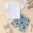 thumbnail image 1 of Vedolay Short Set For Boy Casual Boys Short Sleeve Shirt and Shorts Set for Toddler and Little Kids,Blue 12-18 Months, 1 of 5