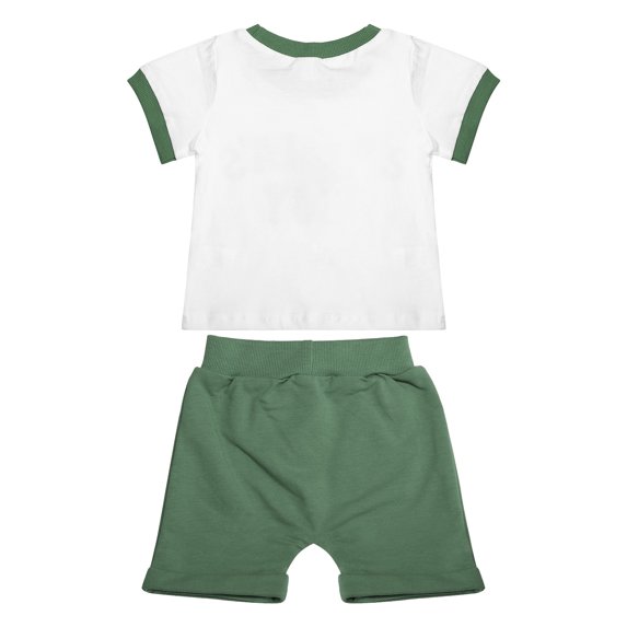 Vedolay Short Set For Boy Casual Summer Boys Short Sleeve Shirt and Shorts Set for Toddler and Little Kids,Green 6-12 Months