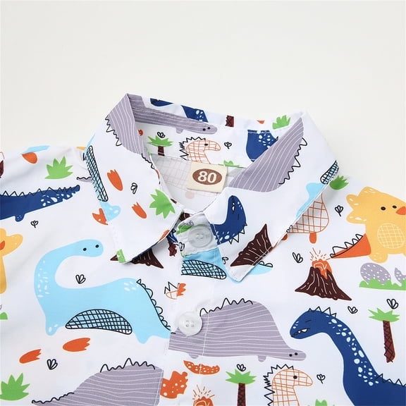 Vedolay Short Set For Boy Casual Summer Boys' Shorts Set - 2 Piece Short Sleeve Button Down T-Shirt and Shorts,Yellow 12-18 Months