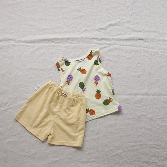 Vedolay Short Set Kids 2 Piec Outfit Short Sleeve Tee Top Shirt and Sport Shorts Tracksuit Clothes Sets,Pink 6-12 Months