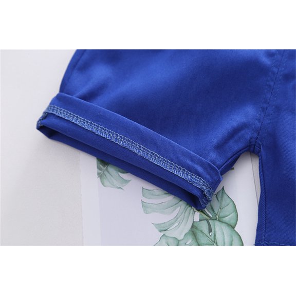 Vedolay Short Sets For Boys Toddler Boy Summer Clothes Outfits Little Kids Short Sleeve Funny Letter Print T-Shirt Camo Shorts Clothing Set,Light Blue 0 Months