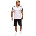 thumbnail image 1 of Vedolay Short Sets For Men Casual Men's 2 Piece Summer Outfits Casual Shirts and Classic Fit Sport Shorts Sets,Blue 3XL, 1 of 5