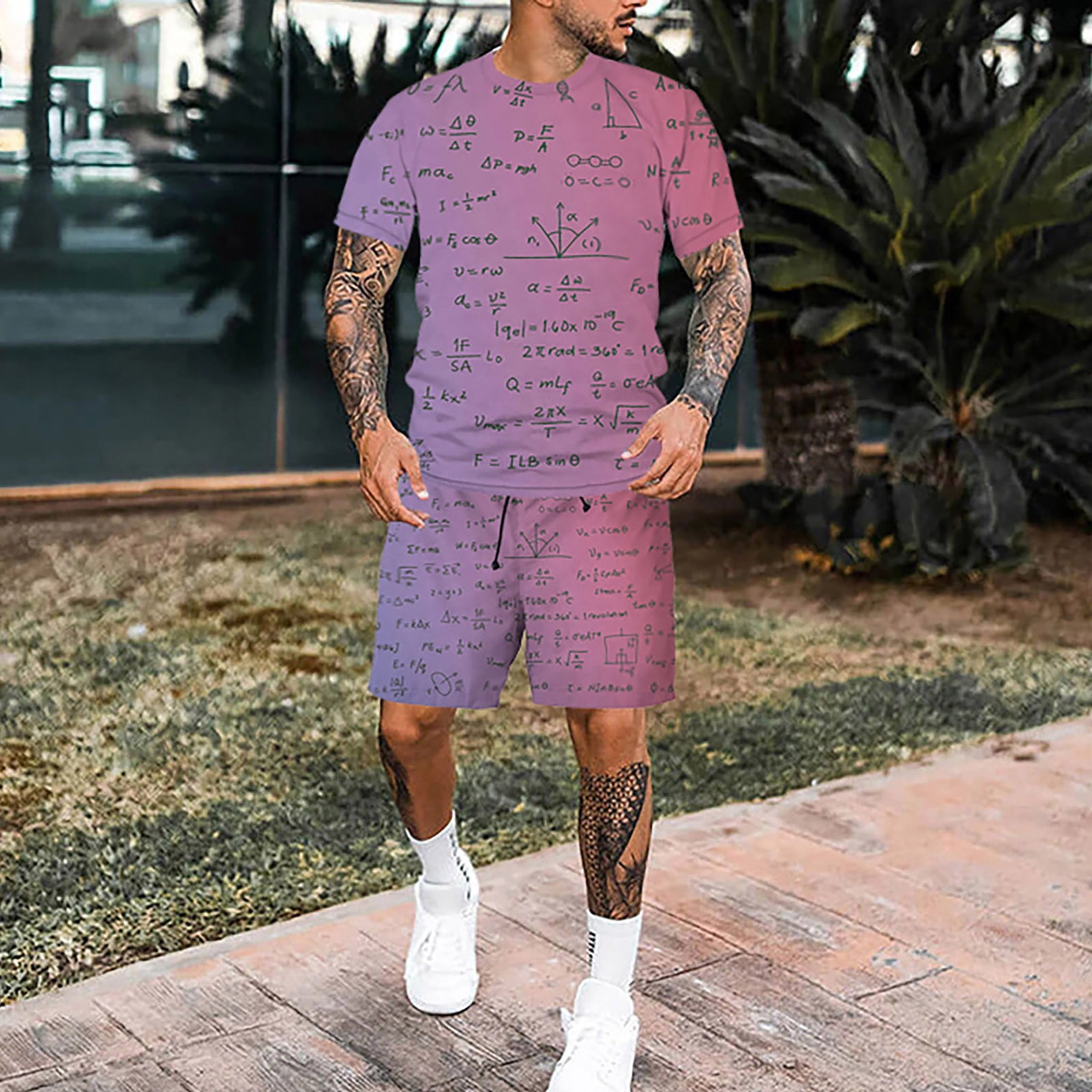 Vedolay Short Sets For Men Casual Mens Short Sets 2 Piece