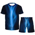 thumbnail image 1 of Vedolay Short Sets Men 2 Piece Outfits Short Sets for Men 2 Piece Summer 2023 Short Sleeve Drawstring Casual Fashion Shorts,Blue L, 1 of 3