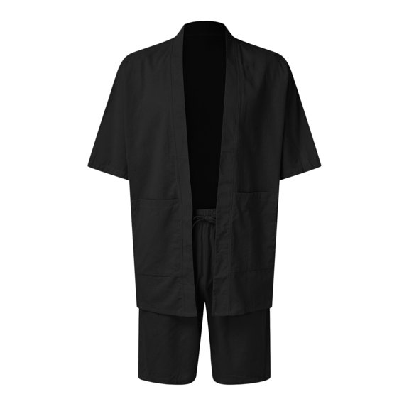 Vedolay Short Sets Men Men's 2 Pieces Shirt Set Short Sleeve Fashion Summer Tracksuits Casual Set,Sky Blue XXL