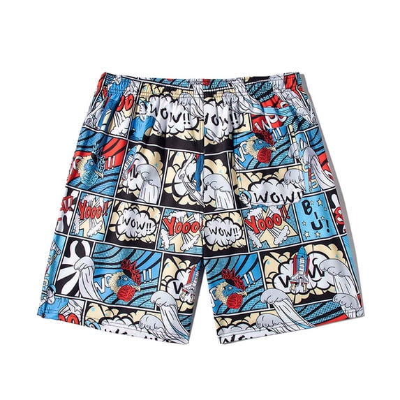 Vedolay Shorts For Men Men's Shorts Summer Cargo Shorts Loose Casual Multi-Pocket Drawstring Jogging Shorts,Sky Blue XXL