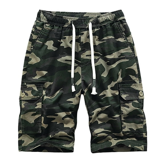 Vedolay Shorts Men Men's Lightweight Loose fit SweatShorts Elastic Waist Baggy Shorts Casual Pajamas Lounge Yoga Short,Camouflage 40