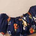 thumbnail image 1 of Vedolay Shorts Sets Girl Two Piece Girl's Two Piece Outfits Print Sleeveless Blouse and Button Shorts Set,Navy 2-3 Years, 1 of 4