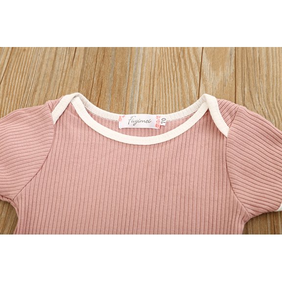 Vedolay Shorts Sets Girls 2 Piece Toddler Girl 2 Piece Outfit Halter Cami Top and Tie Front Belted Elastic Waist Shorts Set,Pink 0-6 Months