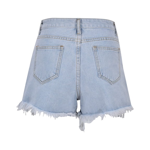 Vedolay Shorts for Women Women's Casual Solid High Waist Wide Leg Shorts with Pocket,Blue XL