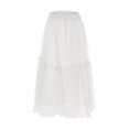 thumbnail image 1 of Vedolay Skirt Women's Elegant High Waisted Side Slit Irregular Bohemian Maxi Skirt with Pockets,White S, 1 of 5
