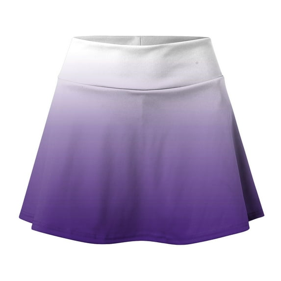 Vedolay Skirt for Summer Skirt for Women Plus Size Elastic Waist Drawstring Side Long Cargo Skirt with Pocket,Purple M