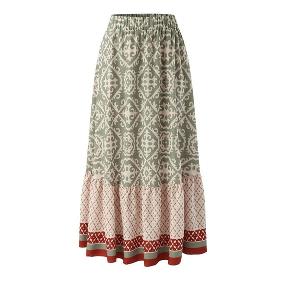 Vedolay Skorts Skirt For Women Women's Casual Plaid High Waist A-Line Pleated Short Skirt,AG XL