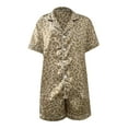 thumbnail image 1 of Vedolay Sleepwear For Women Nightgown Women's Silk Satin Ruffled Pajamas Sets Cami Shorts Sets Sleepwear,K XL, 1 of 5