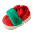 thumbnail image 1 of Vedolay Slippers Toddler Comfort House Slippers Cute Warm Plush Slip-On Boys Girls Red,22, 1 of 5